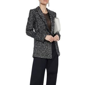 ALICE + OLIVIA Oversized Sequined Blazer